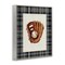 Stupell Industries Baseball Glove with Plaid Framed Giclee, design by Arlington Prints